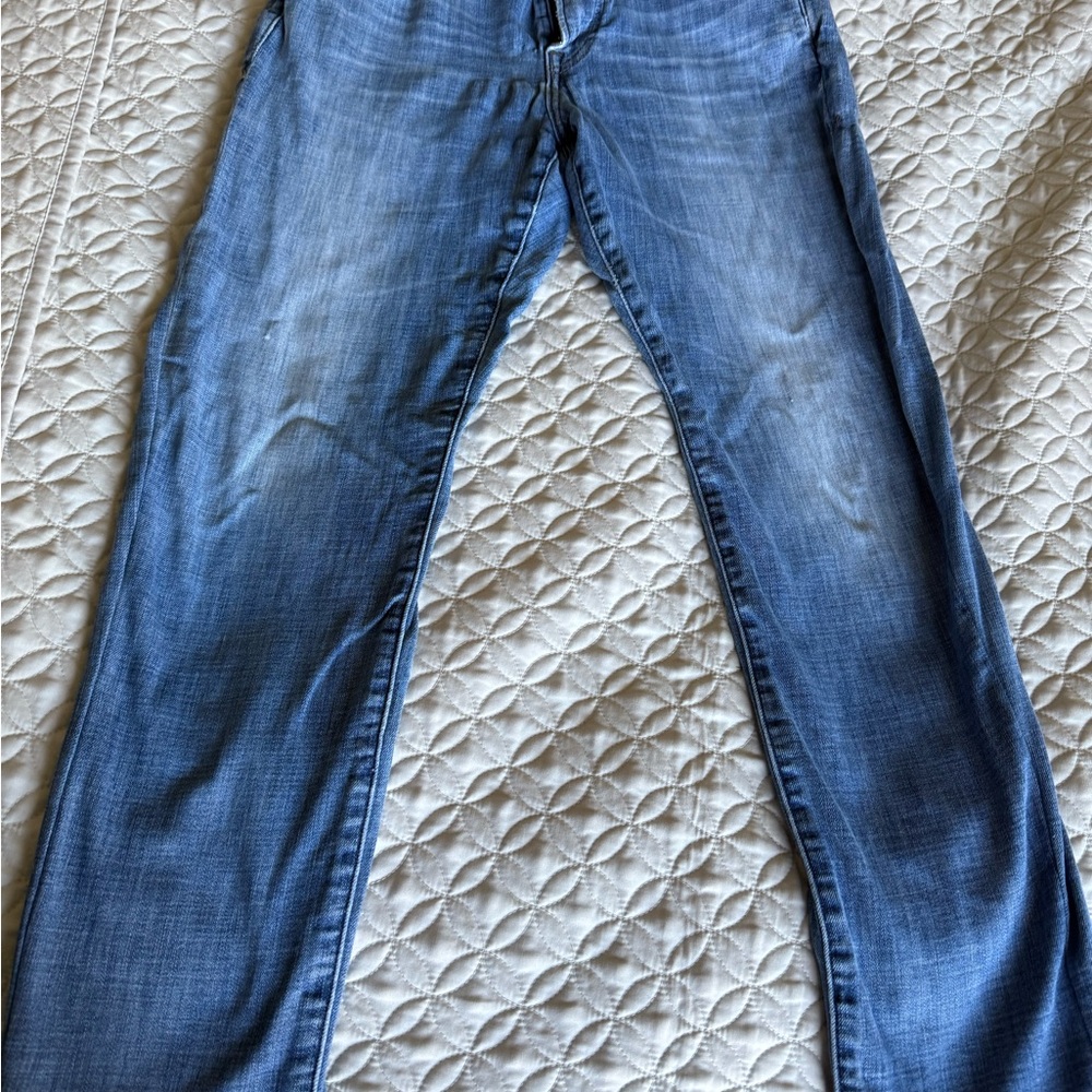 Men's Express Hyper Stretch Classic Straight Blue Jeans